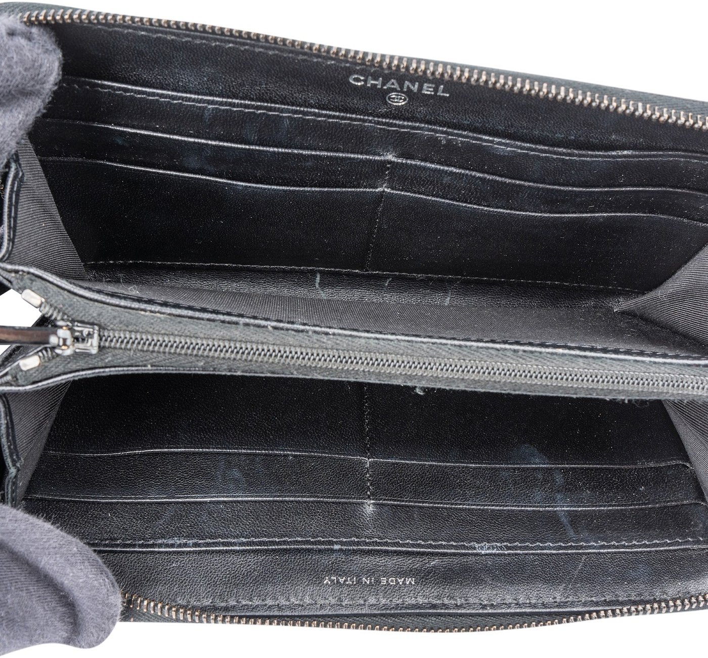 Chanel Quilted Lambskin CC Long Zipped Wallet