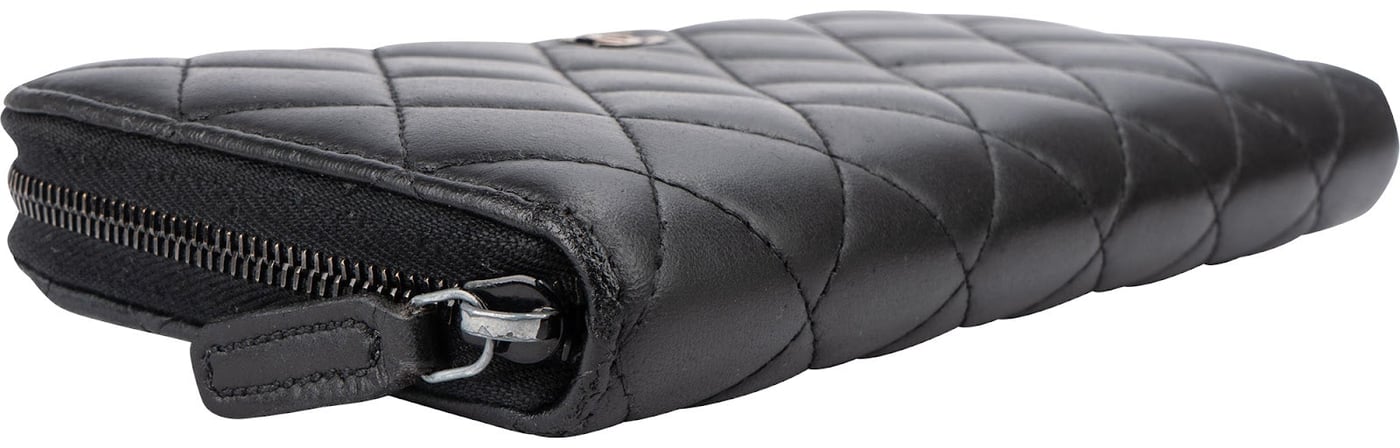 Chanel Quilted Lambskin CC Long Zipped Wallet