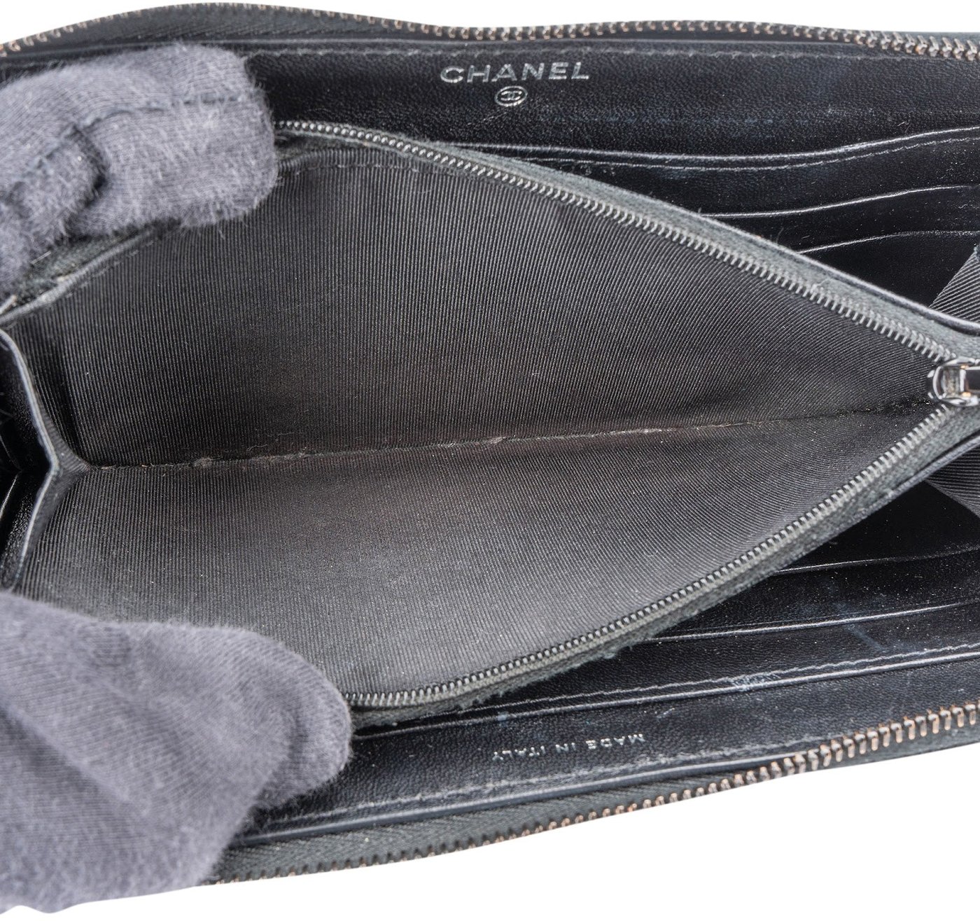 Chanel Quilted Lambskin CC Long Zipped Wallet