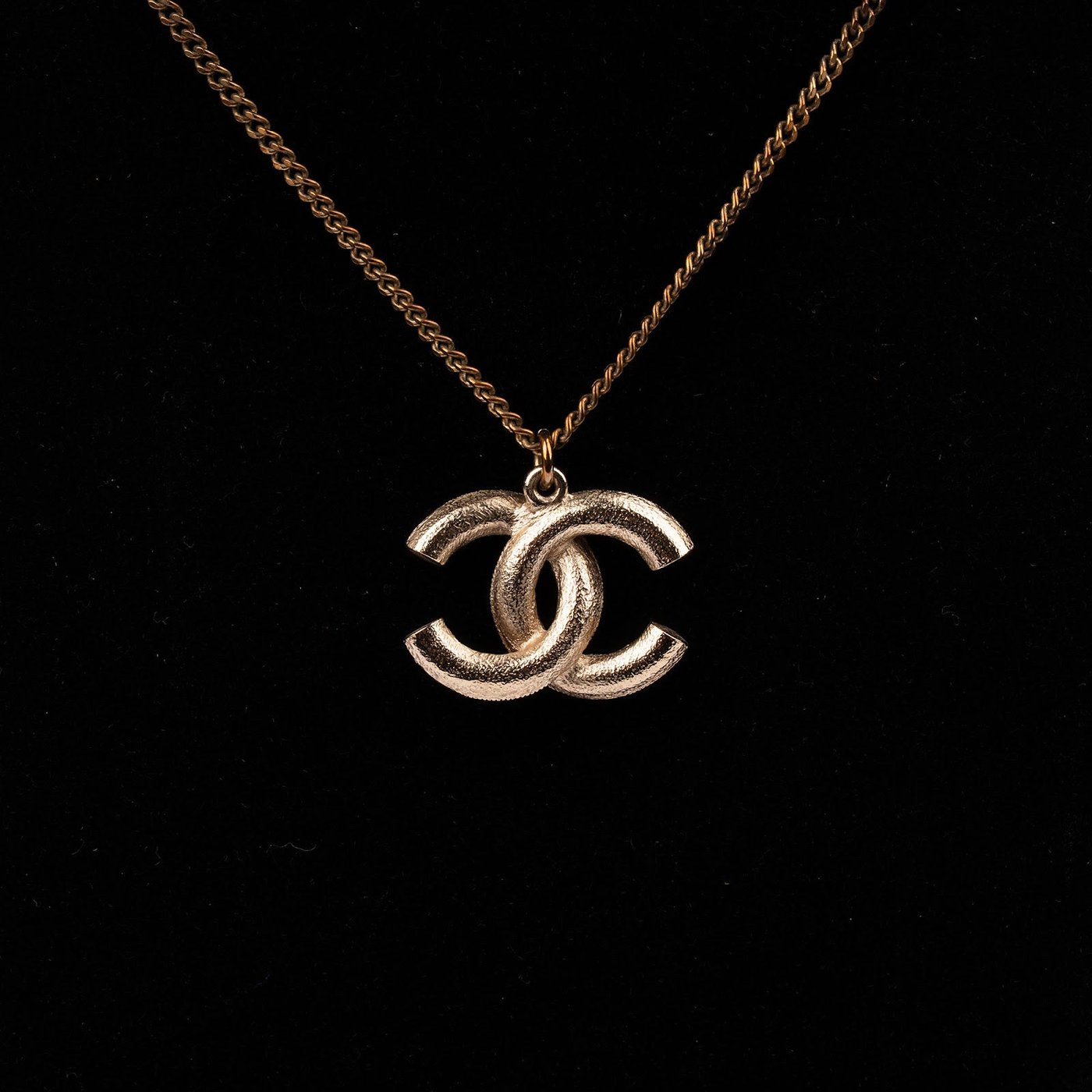 Chanel Pearl CC Emblem Necklace