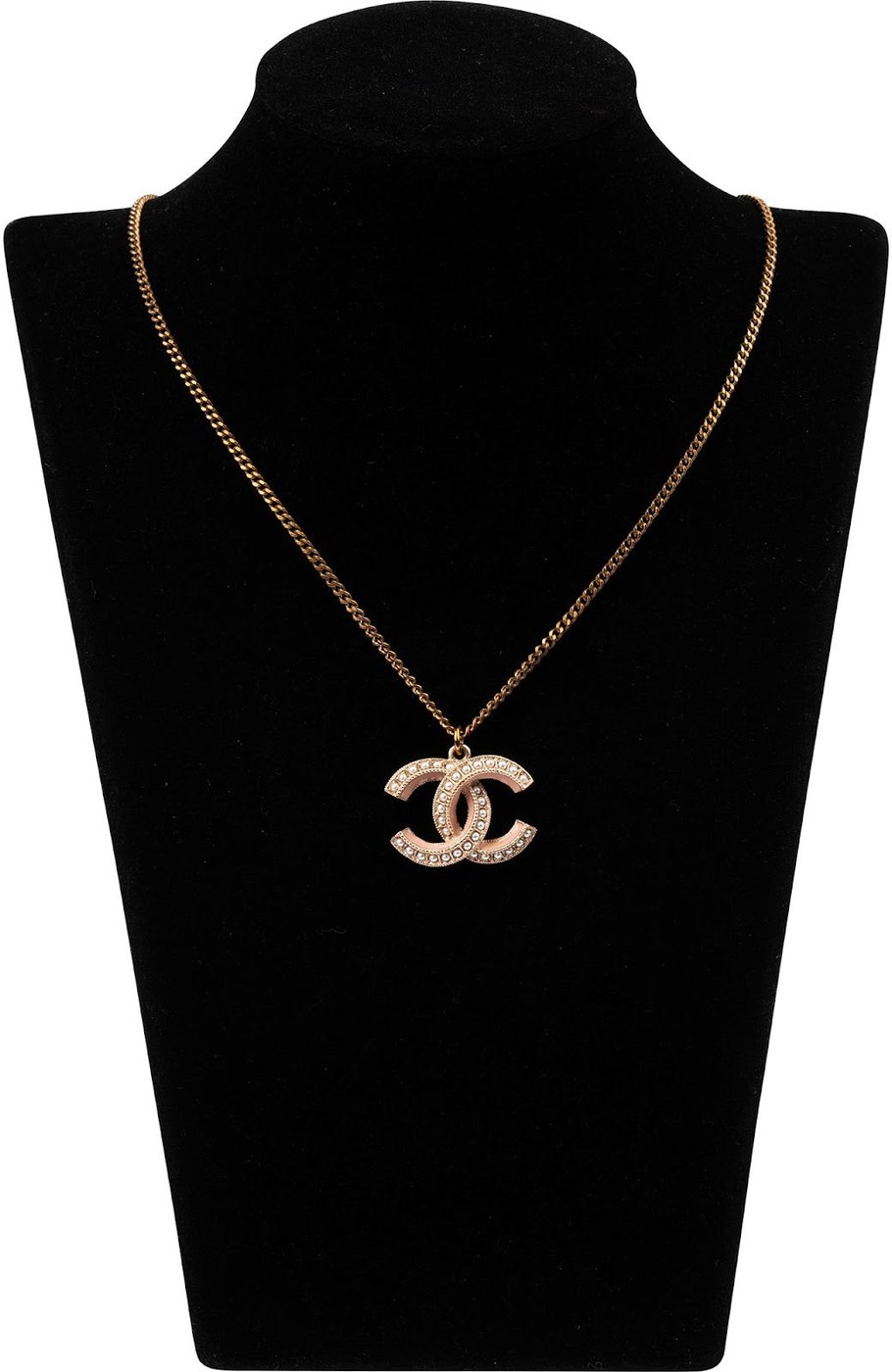 Chanel Pearl CC Emblem Necklace
