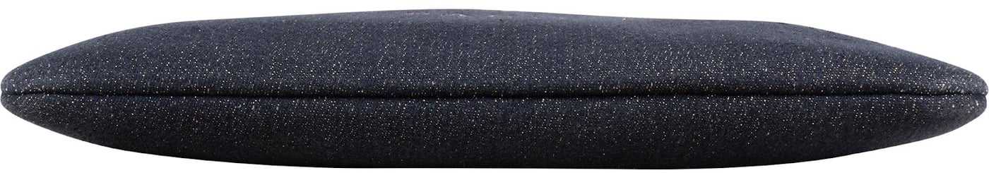 Chanel Tweed Glitter Denim CC Clutch