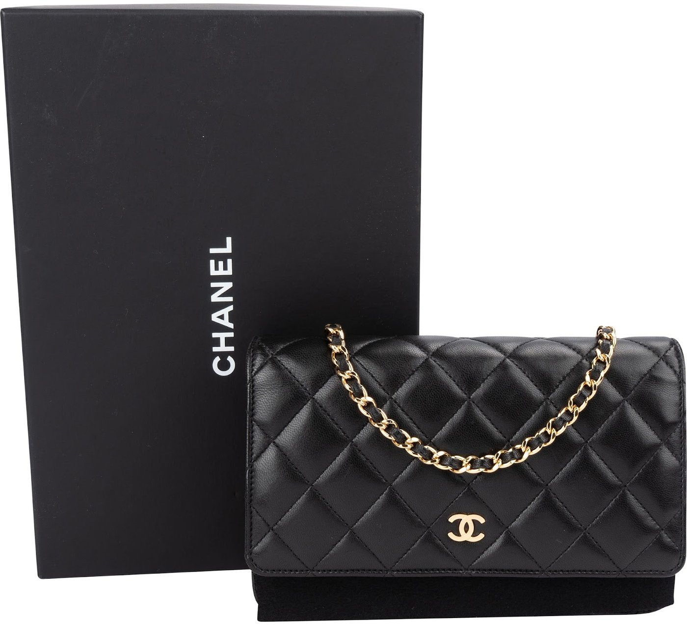Chanel Quilted Lambskin Wallet On Chain Crossbody Bag