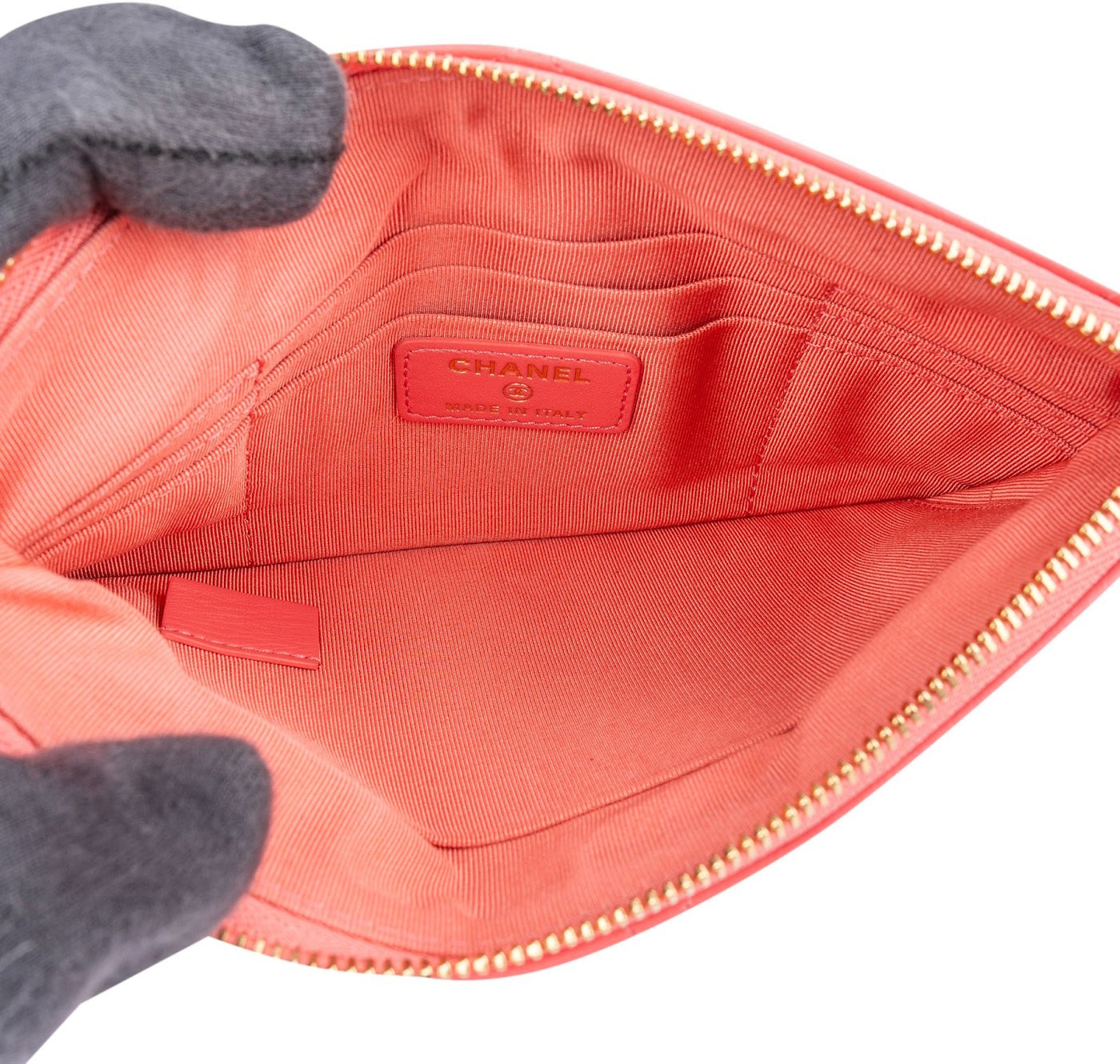 Chanel 19 Quilted Lambskin CC Pouch