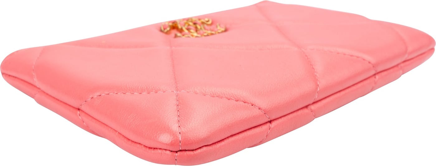 Chanel 19 Quilted Lambskin CC Pouch