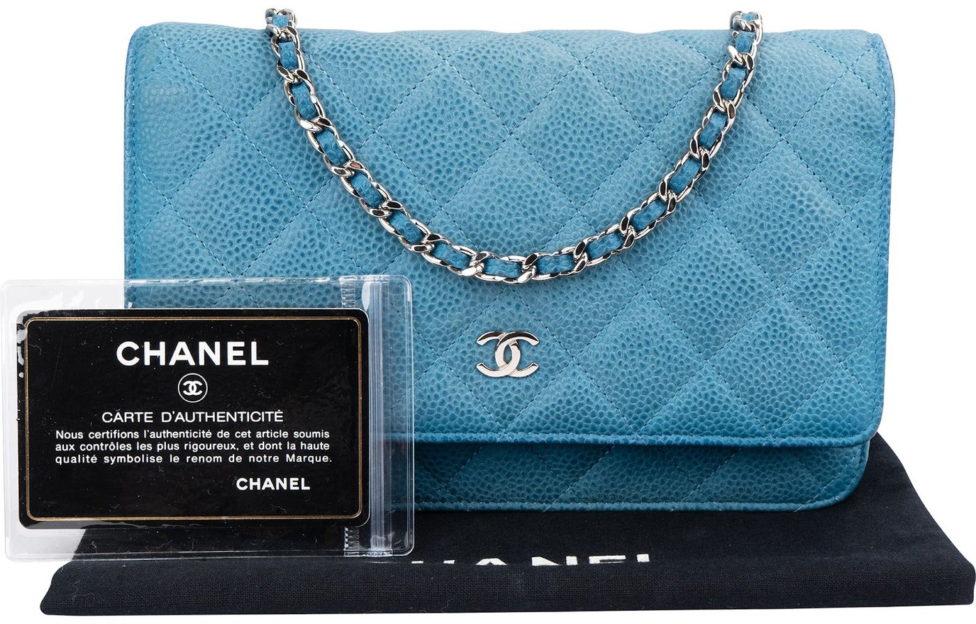 Chanel Quilted Caviar Leather Wallet On Chain Crossbody Bag