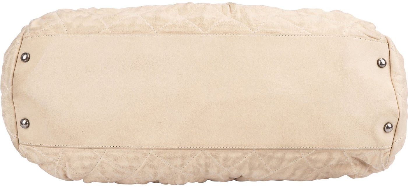 Chanel Quilted Iridescent Calfskin Bowling CC Shoulder Bag