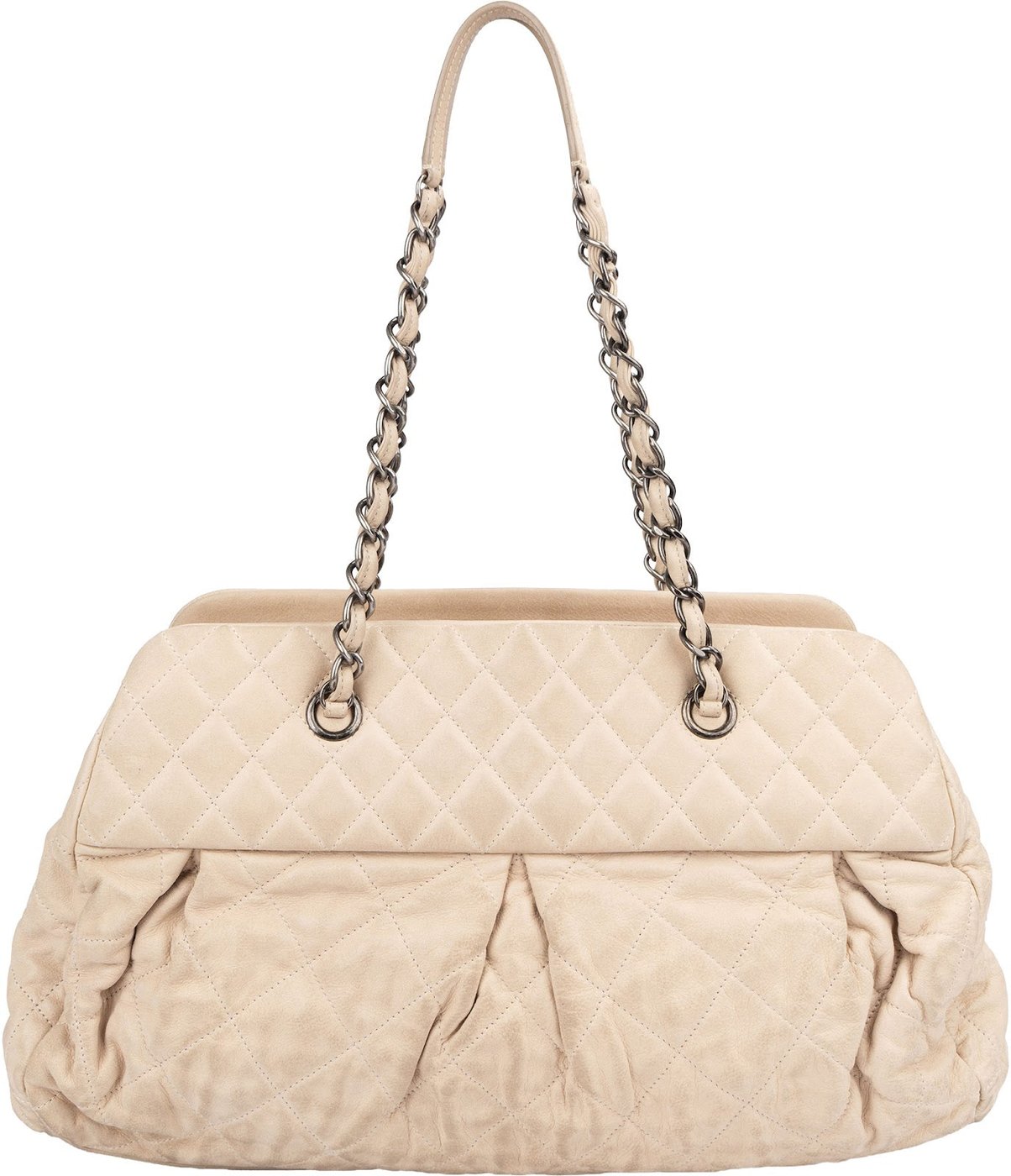 Chanel Quilted Iridescent Calfskin Bowling CC Shoulder Bag