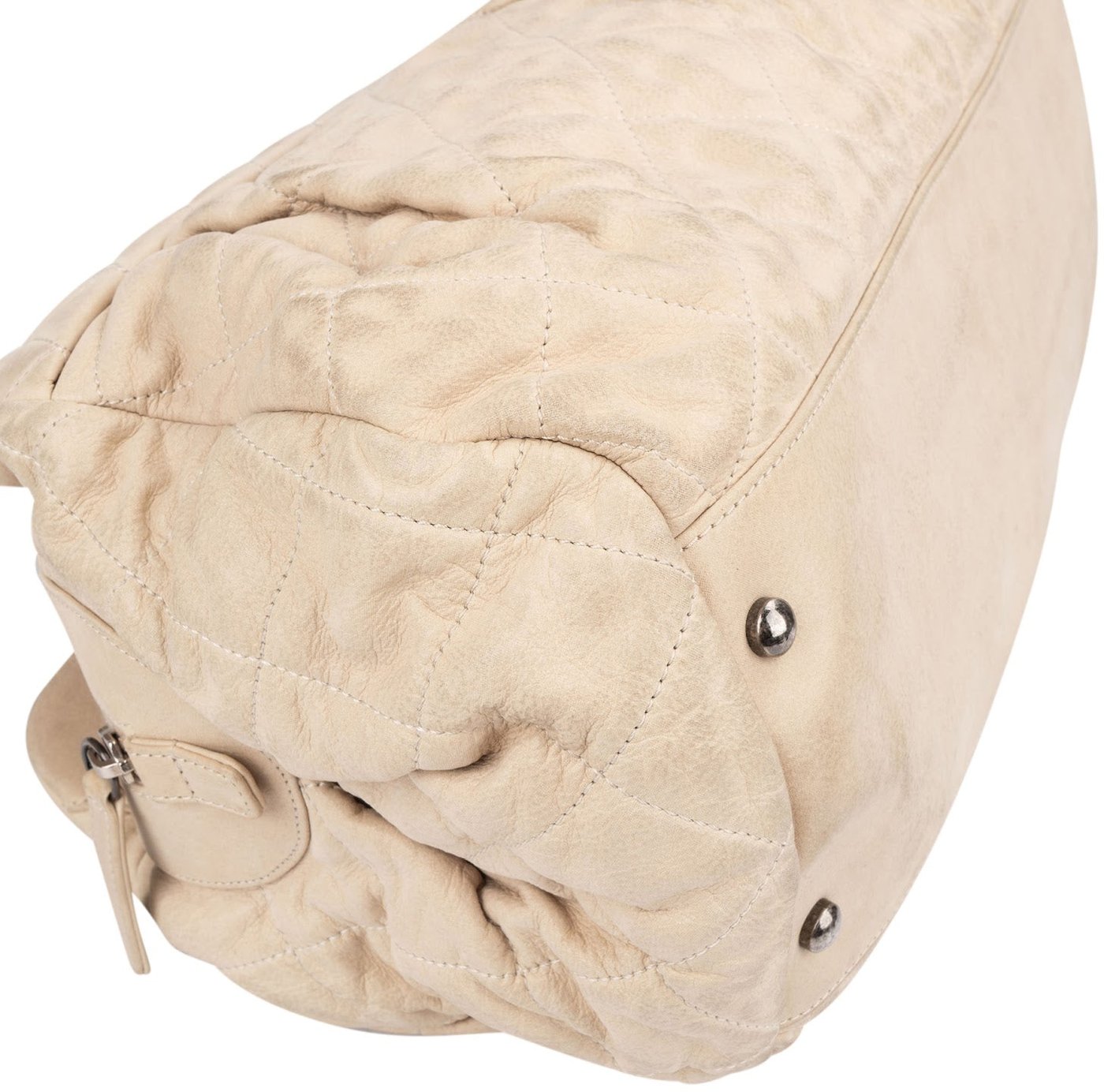 Chanel Quilted Iridescent Calfskin Bowling CC Shoulder Bag