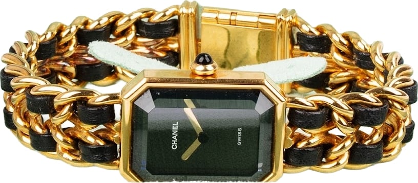 Chanel Gold Tone Première H0001 Woman Watch (L)