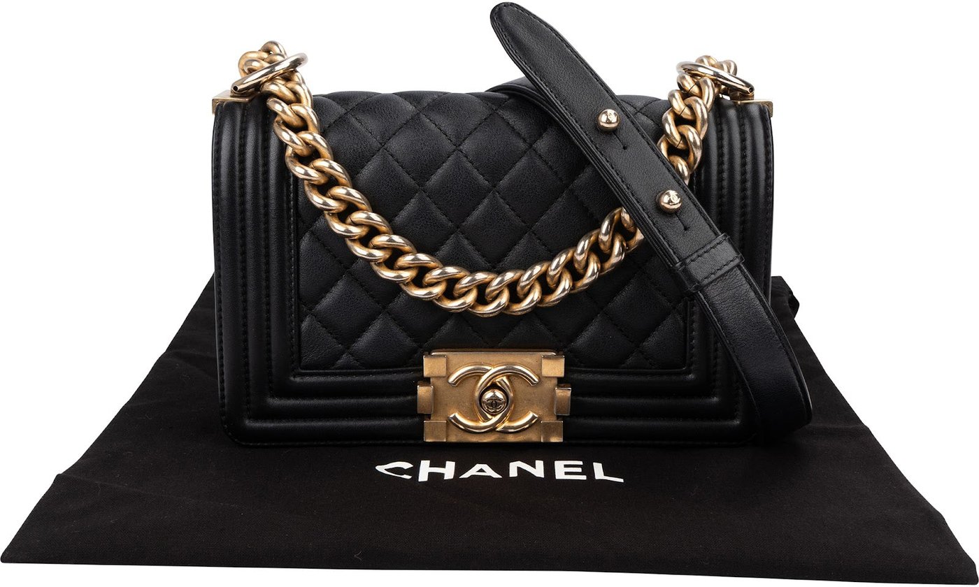Chanel Quilted Calfskin Small Boy Single Flap Crossbody Bag