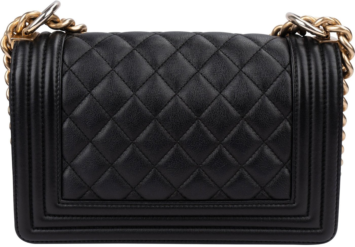 Chanel Quilted Calfskin Small Boy Single Flap Crossbody Bag