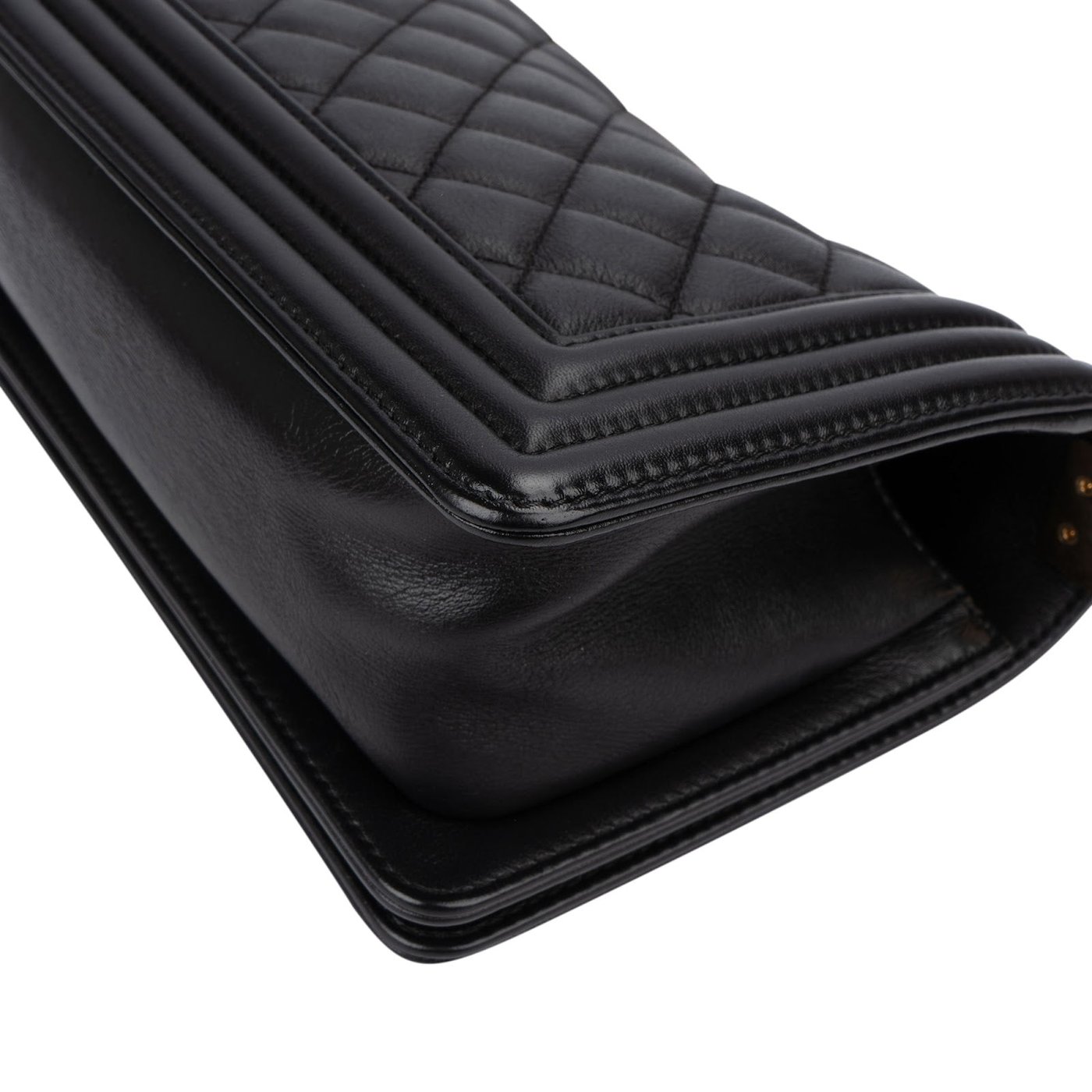 Chanel Quilted Calfskin Small Boy Single Flap Crossbody Bag