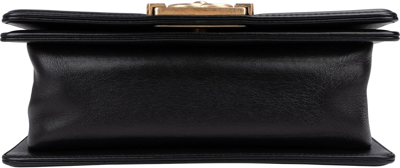 Chanel Quilted Calfskin Small Boy Single Flap Crossbody Bag