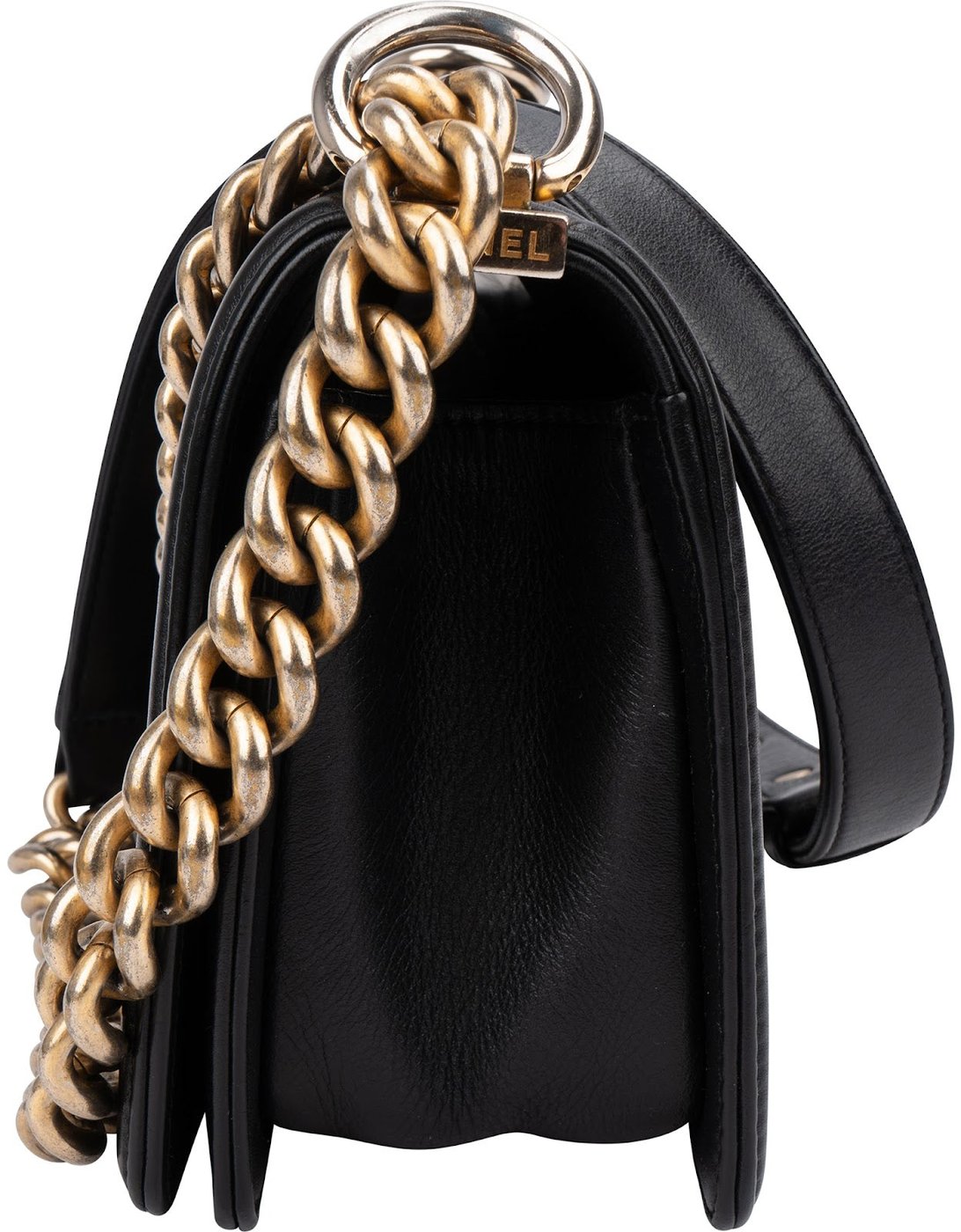 Chanel Quilted Calfskin Small Boy Single Flap Crossbody Bag