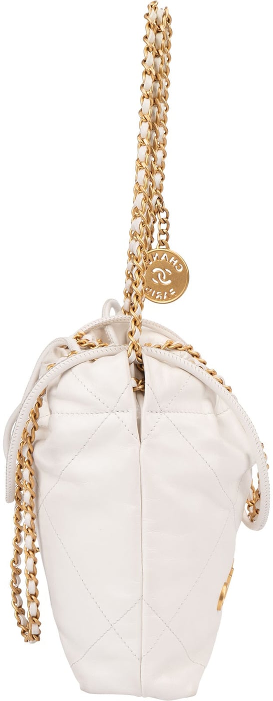 Chanel 22 Quilted Calfskin Drawstring Crossbody Shoulder Bag
