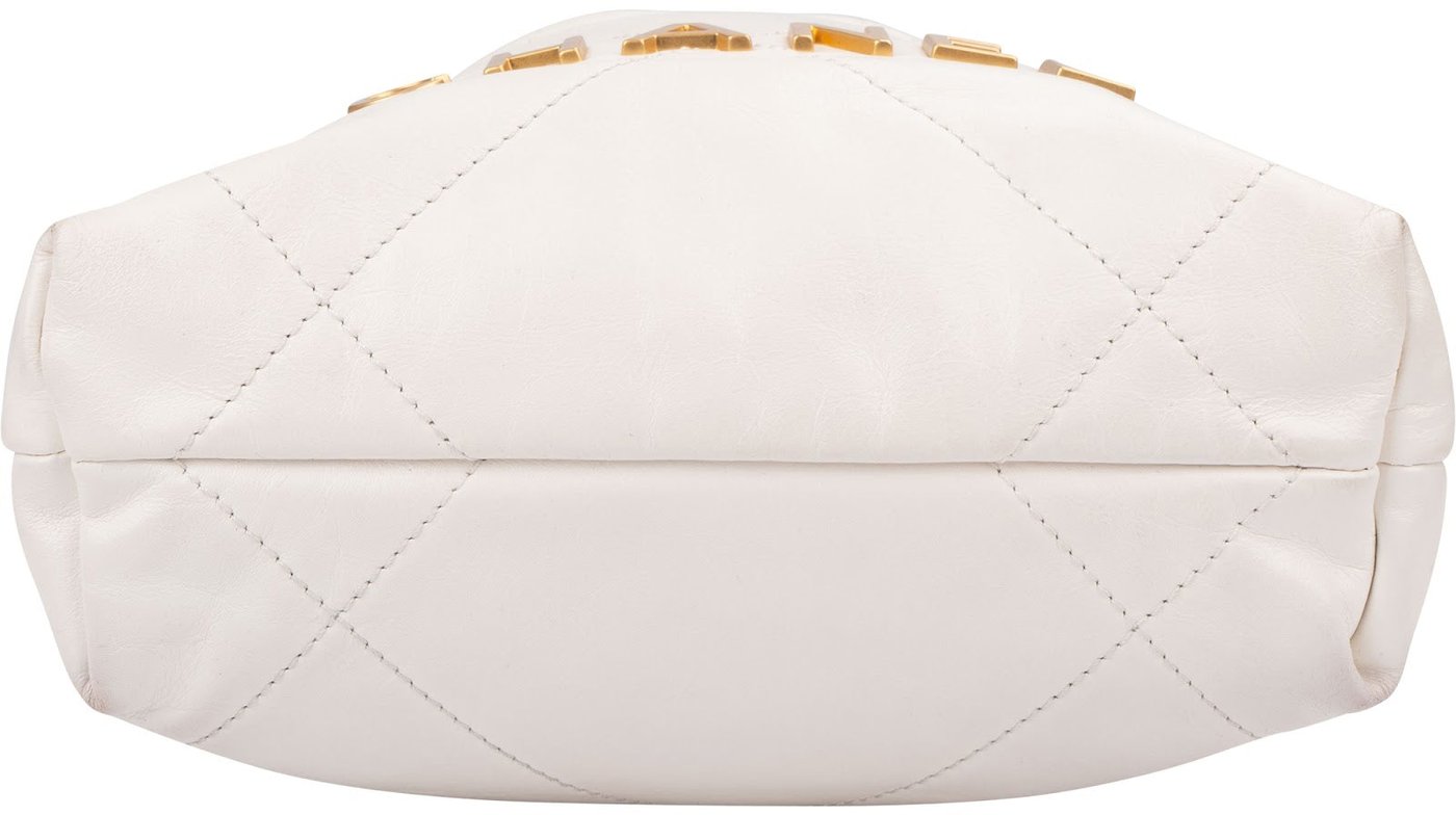 Chanel 22 Quilted Calfskin Drawstring Crossbody Shoulder Bag