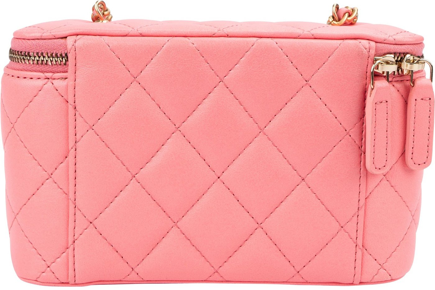 Chanel Quilted Lambskin CC Vanity Adjustable Chain Crossbody Bag
