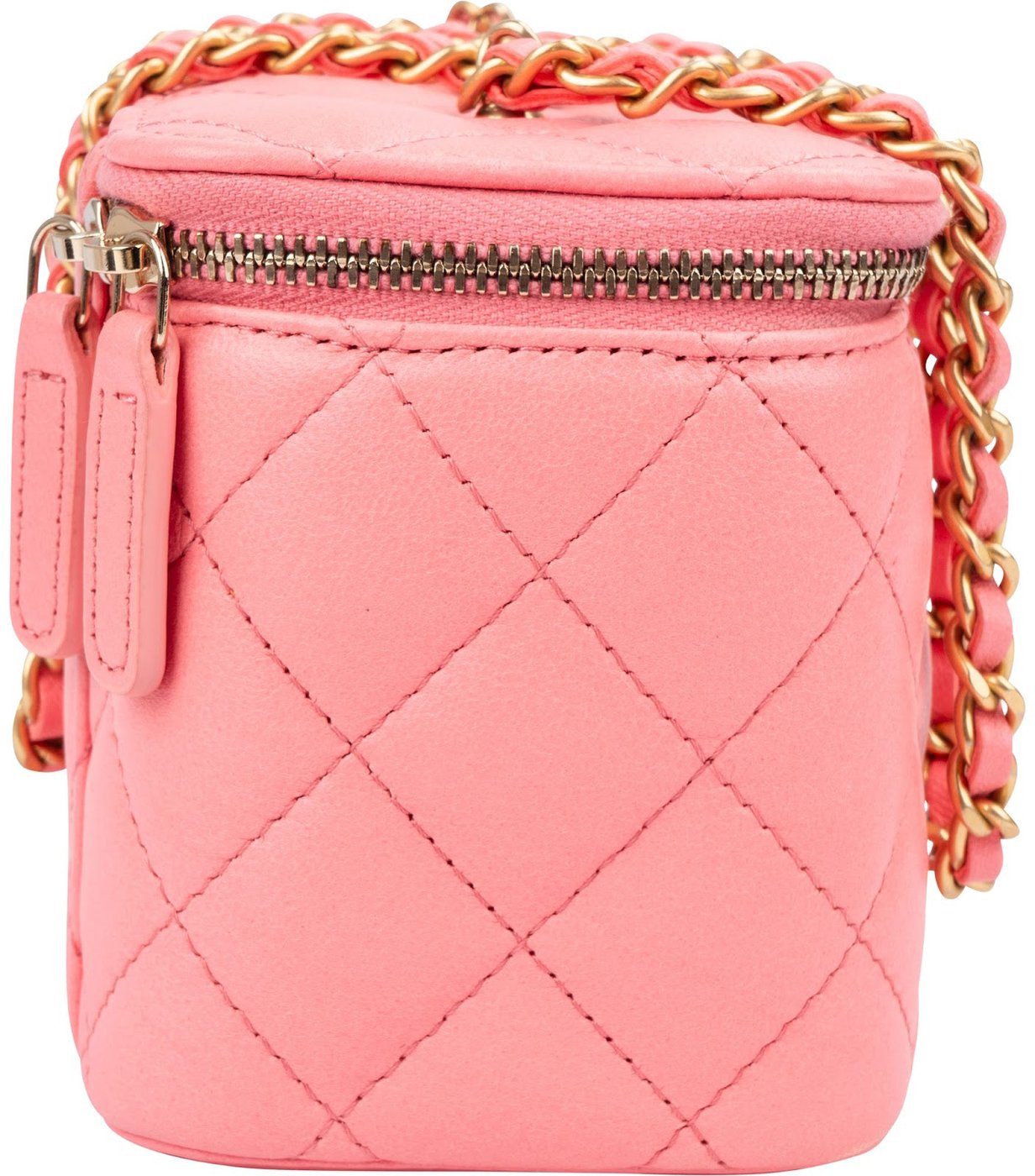 Chanel Quilted Lambskin CC Vanity Adjustable Chain Crossbody Bag