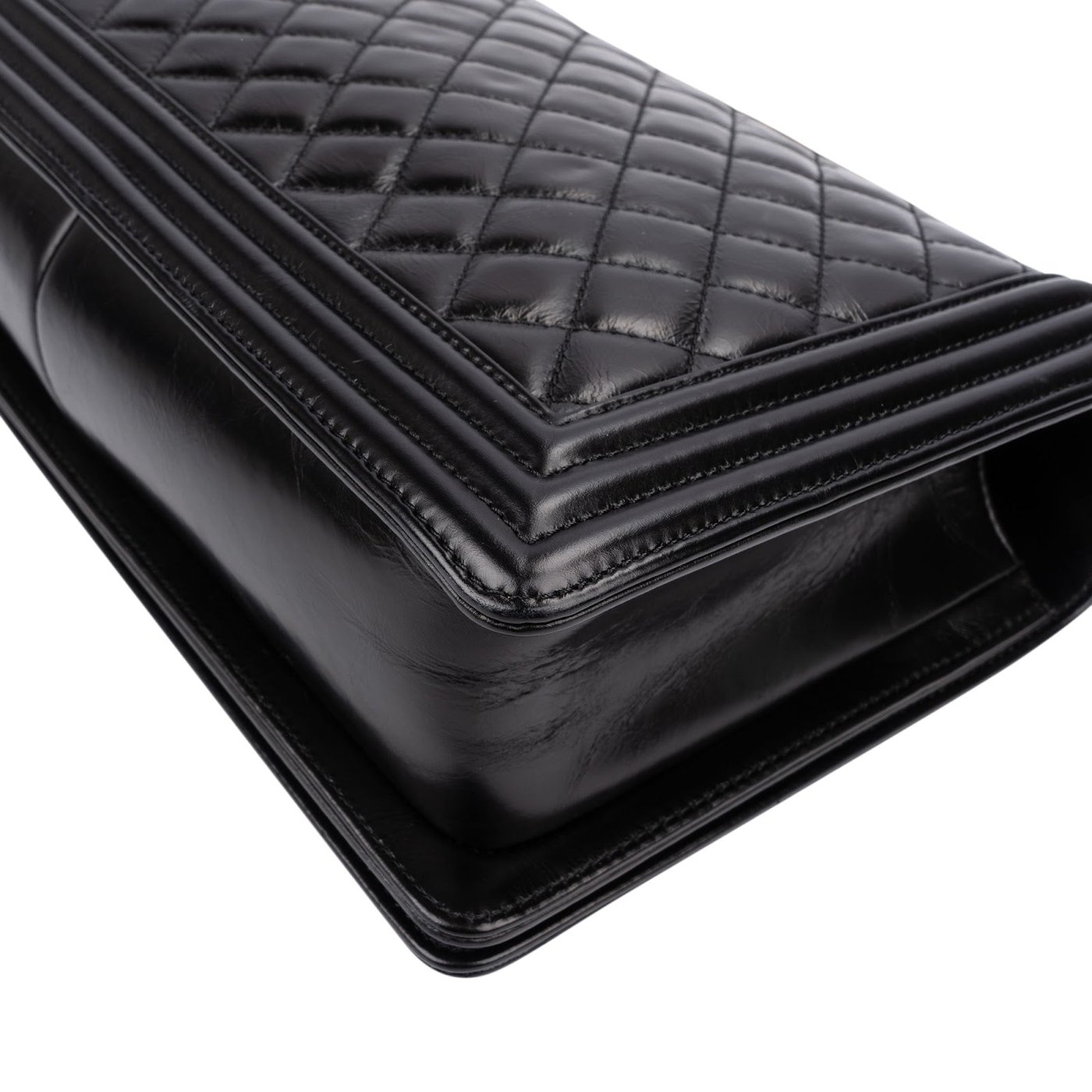 Chanel Quilted Crinkled Calfskin Limited "A Tale from Paris to Salzburg" Large Boy Crossbody Bag