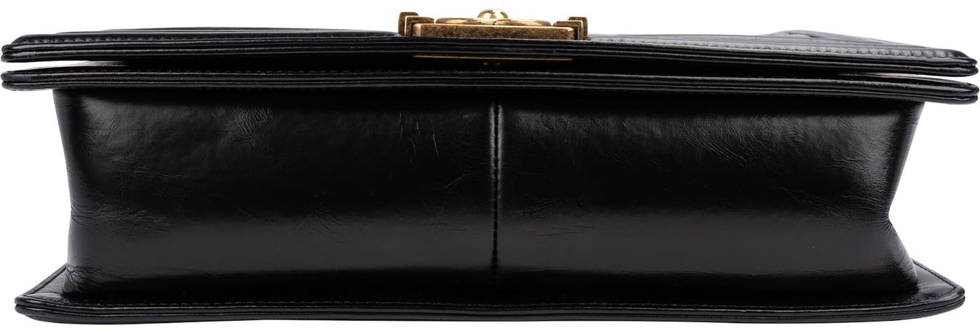 Chanel Quilted Crinkled Calfskin Limited "A Tale from Paris to Salzburg" Large Boy Crossbody Bag