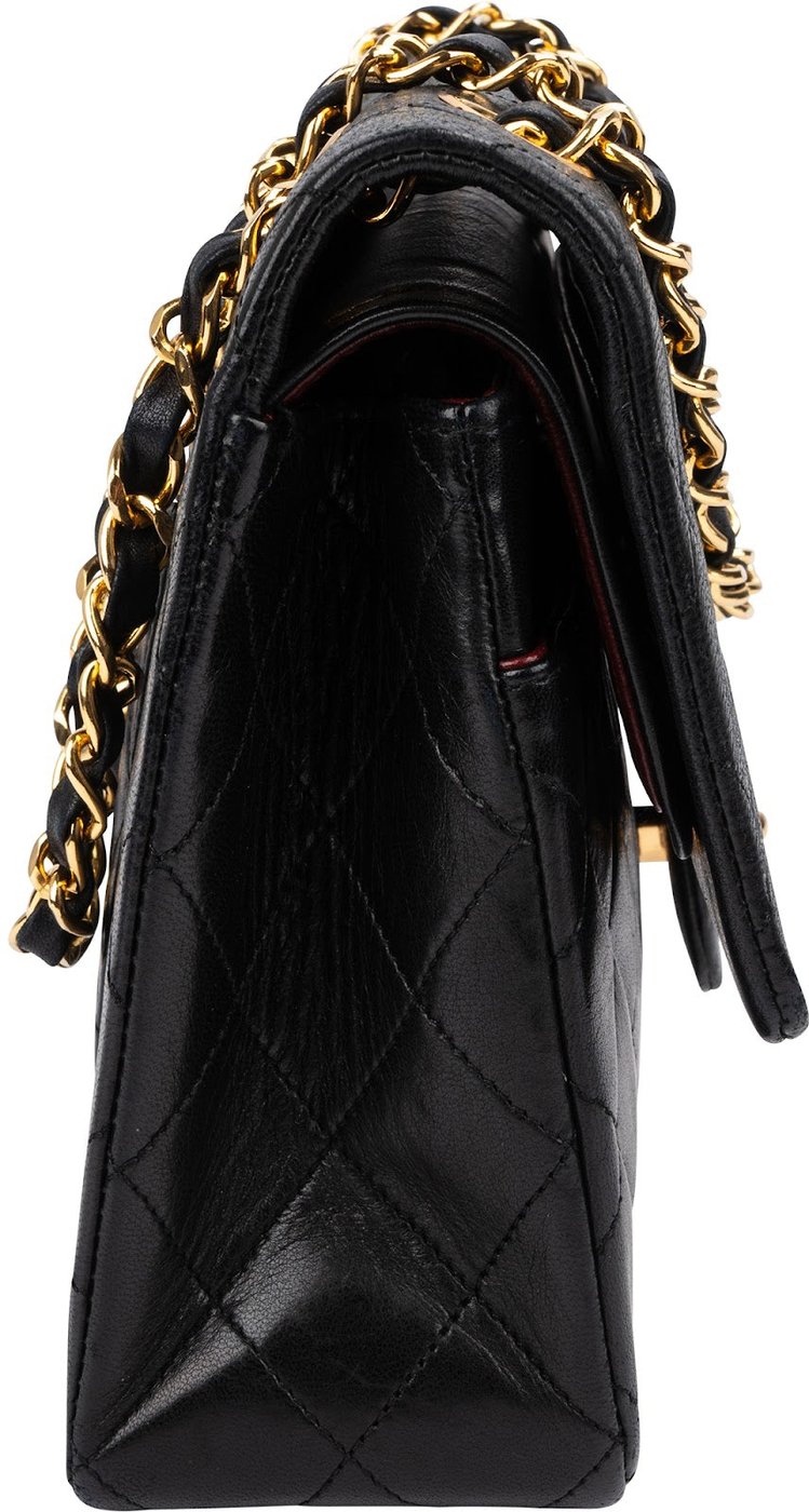 Chanel Quilted Lambskin 24K Gold Medium Double Flap Shoulder Bag