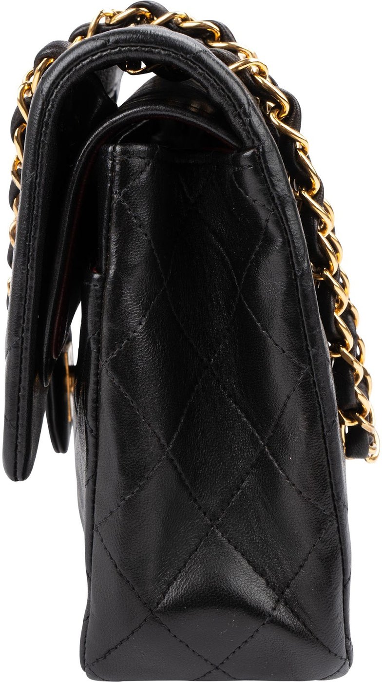 Chanel Quilted Lambskin 24K Gold Medium Double Flap Shoulder Bag