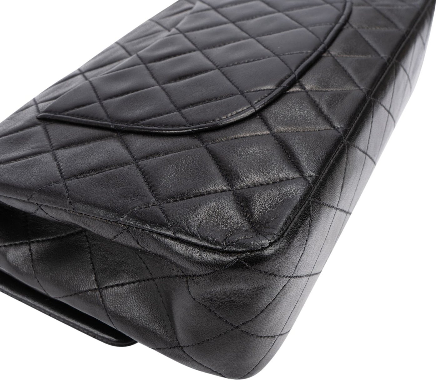 Chanel Quilted Lambskin 24K Gold Medium Double Flap Shoulder Bag
