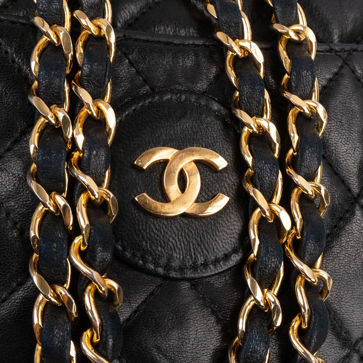 Chanel Quilted Lambskin Vintage Camera Crossbody Bag