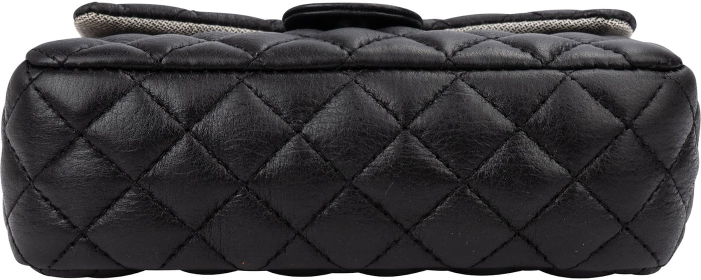 Chanel Noir Quilted Lambskin Palladium Uniform Belt Bag
