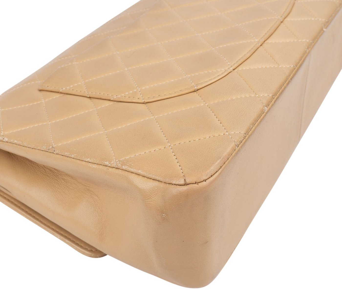 Chanel Quilted Lambskin 24K Gold Double Flap Shoulder Bag