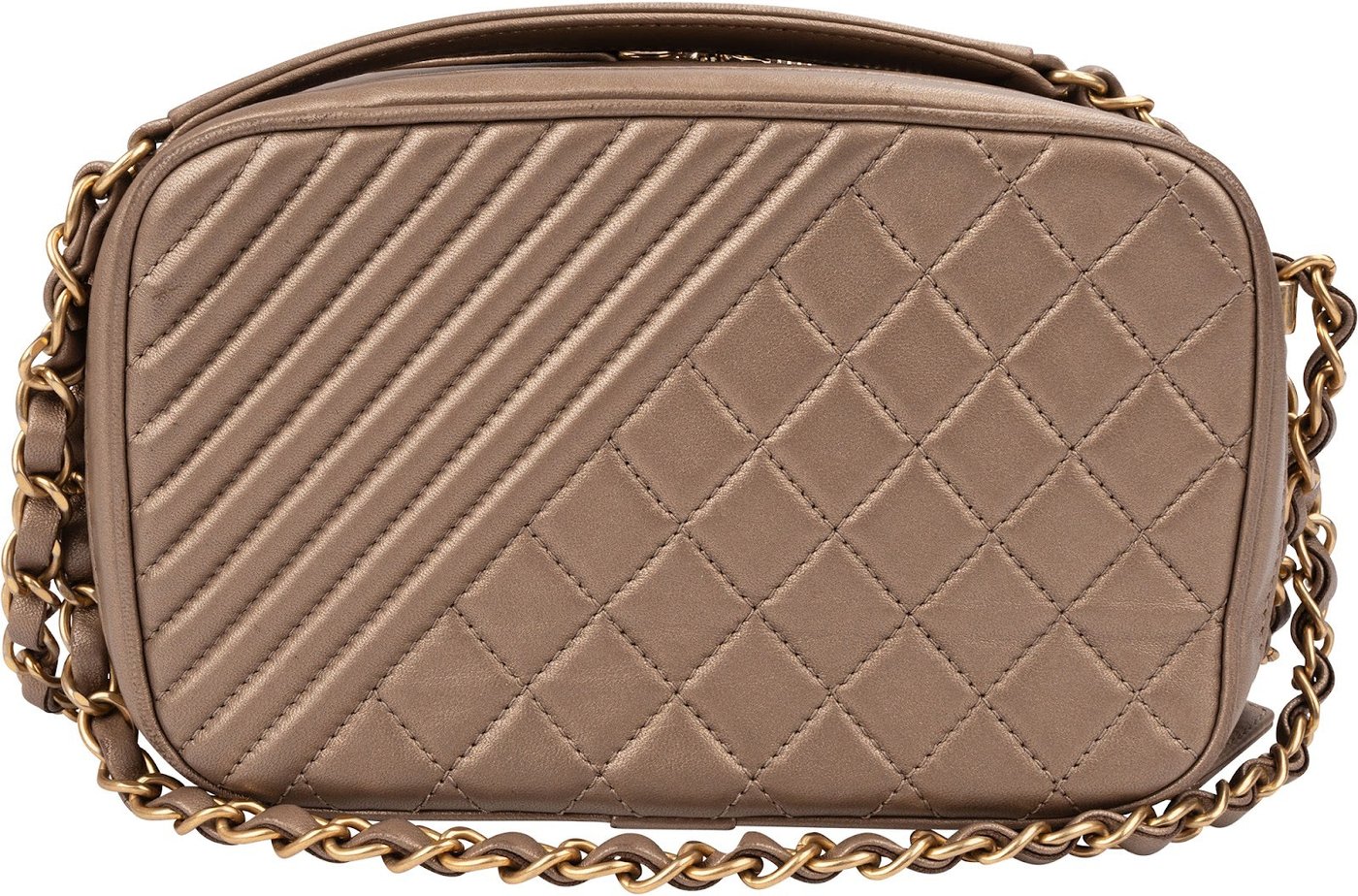 Chanel Quilted Leather Camera Case Boy Crossbody Bag