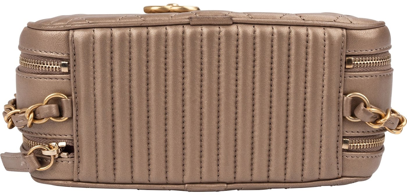 Chanel Quilted Leather Camera Case Boy Crossbody Bag