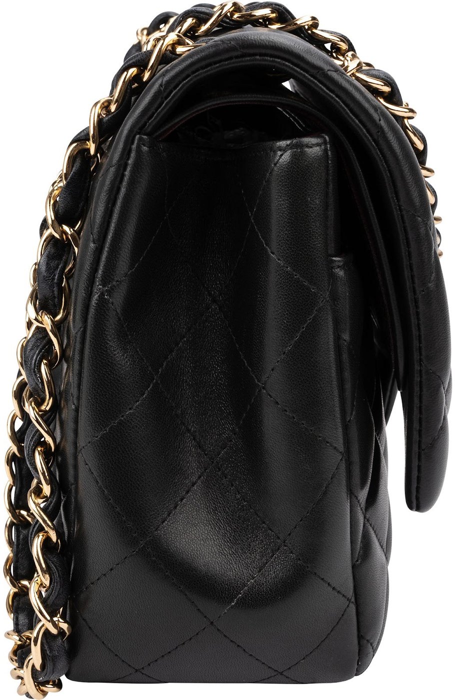 Chanel Quilted Lambskin Jumbo Double Flap Crossbody Bag