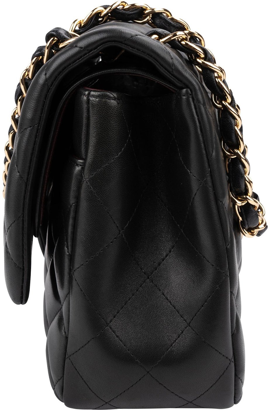 Chanel Quilted Lambskin Jumbo Double Flap Crossbody Bag