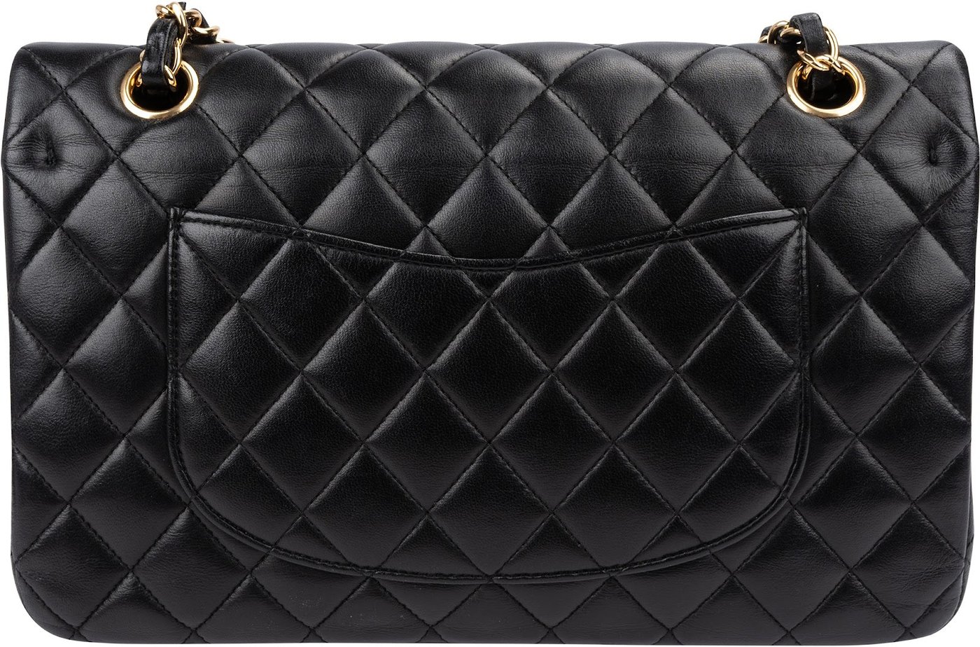 Chanel Quilted Lambskin Gold Medium Double Flap Shoulder Bag