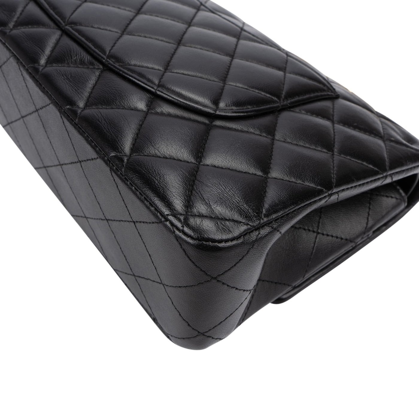 Chanel Quilted Lambskin Gold Medium Double Flap Shoulder Bag