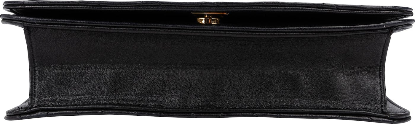 Chanel Quilted Lambskin 24K Gold Single Flap Shoulder Bag