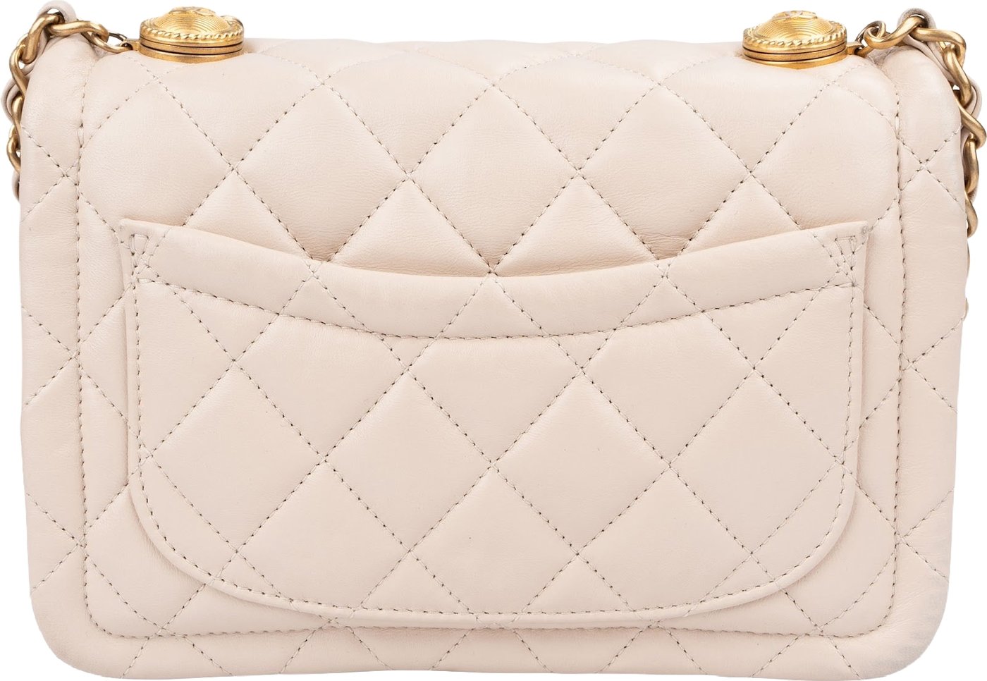 Chanel Quilted Lambskin Small Single Flap Crossbody Handbag