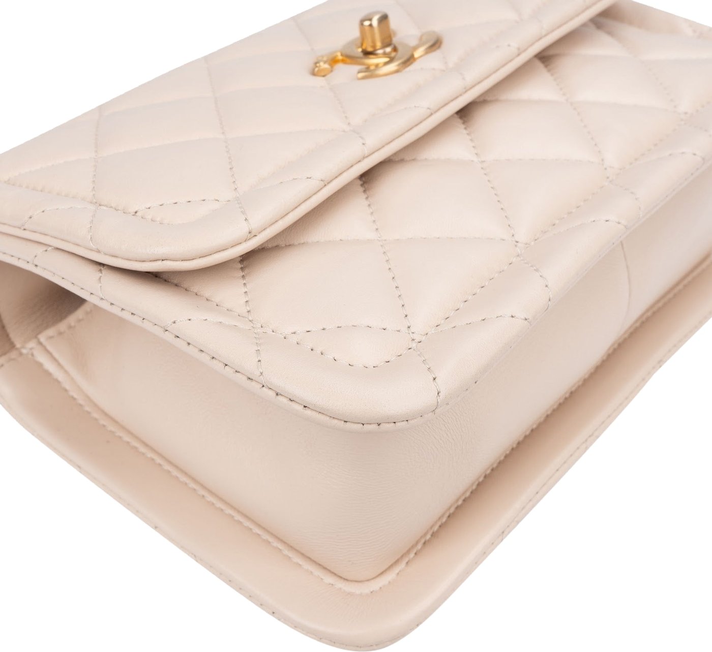 Chanel Quilted Lambskin Small Single Flap Crossbody Handbag