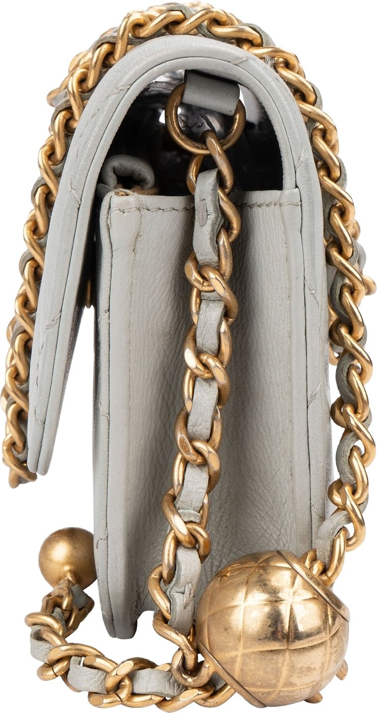 Chanel Quilted Lambskin Mini Adjustable Wallet On Chain Crossbody Bag