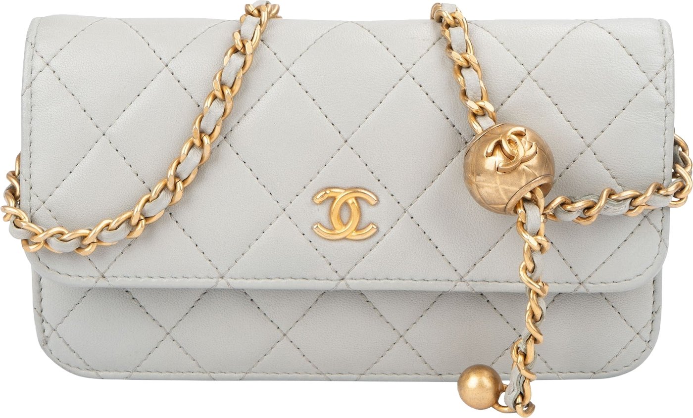 Chanel Quilted Lambskin Mini Adjustable Wallet On Chain Crossbody Bag