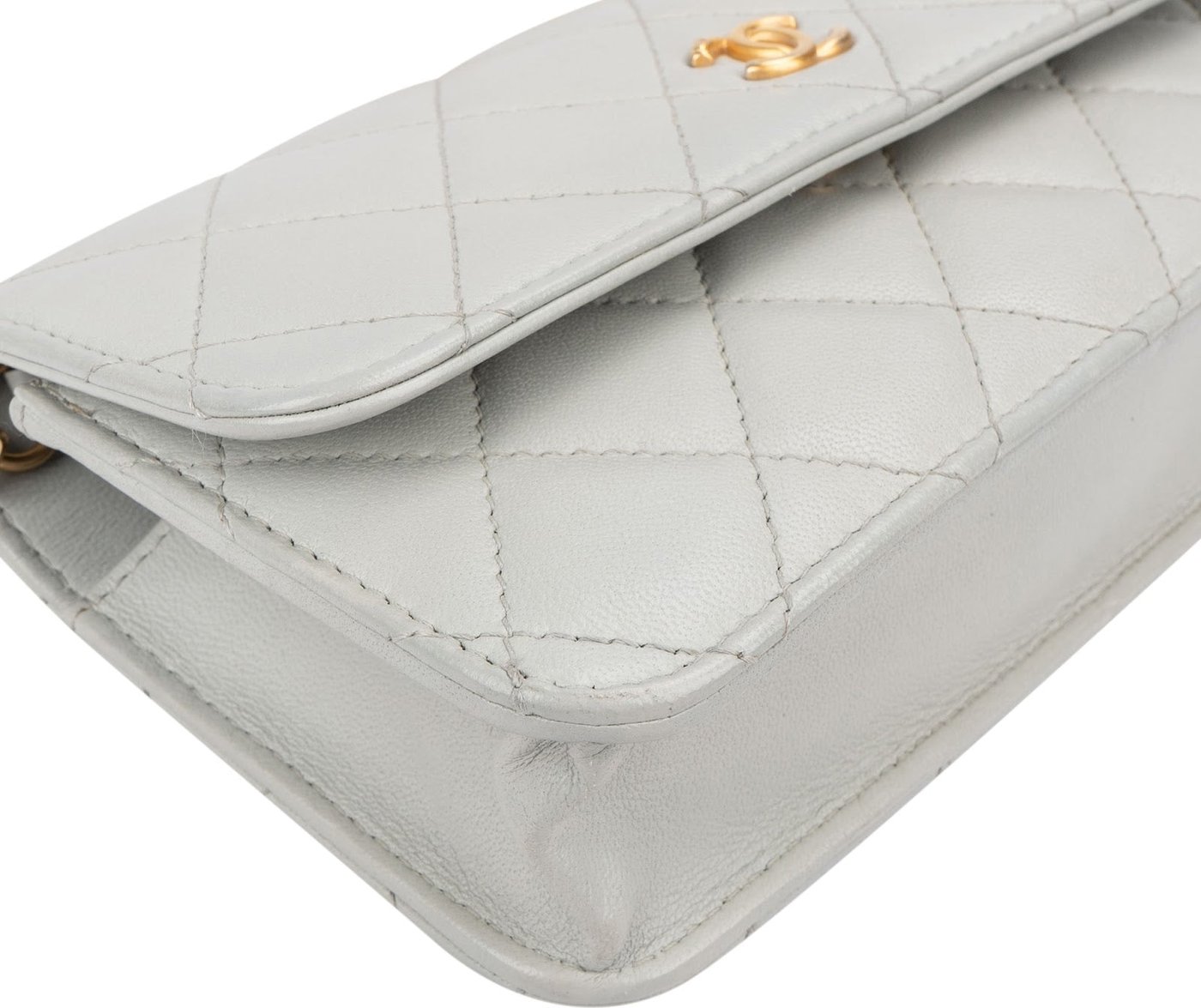 Chanel Quilted Lambskin Mini Adjustable Wallet On Chain Crossbody Bag