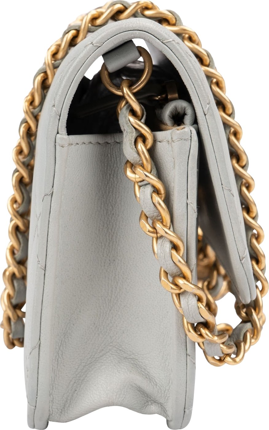 Chanel Quilted Lambskin Mini Adjustable Wallet On Chain Crossbody Bag