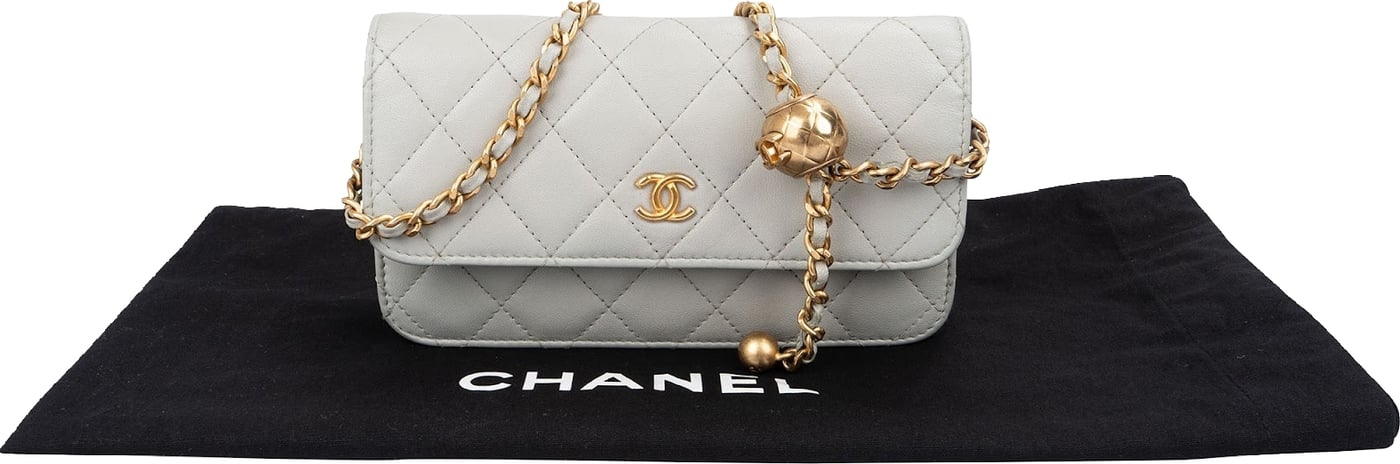 Chanel Quilted Lambskin Mini Adjustable Wallet On Chain Crossbody Bag