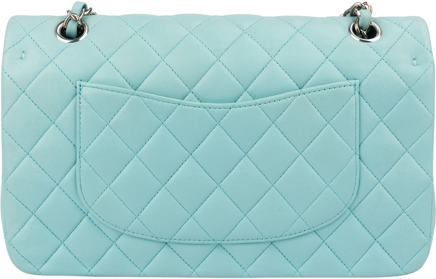 Chanel Quilted Lambskin Palladium Medium Double Flap Shoulder Bag