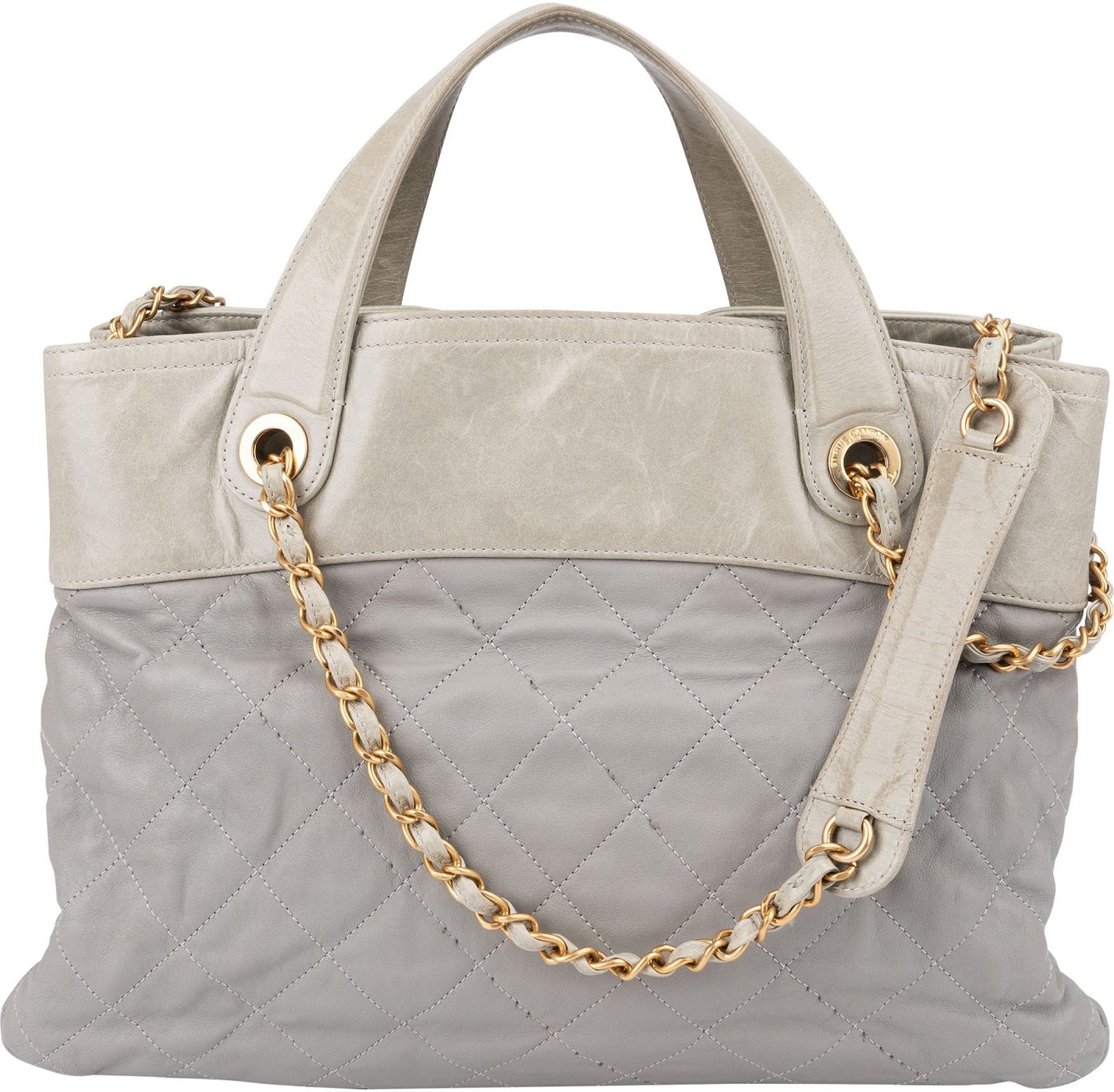 Chanel Bicolor Quilted Leather in The Mix Maxi Tote Shoulder Handbag