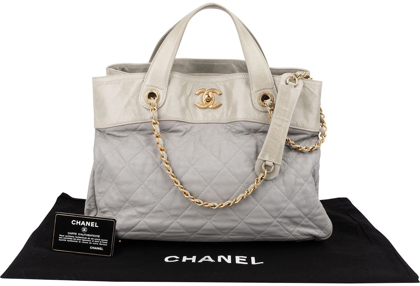 Chanel Bicolor Quilted Leather in The Mix Maxi Tote Shoulder Handbag