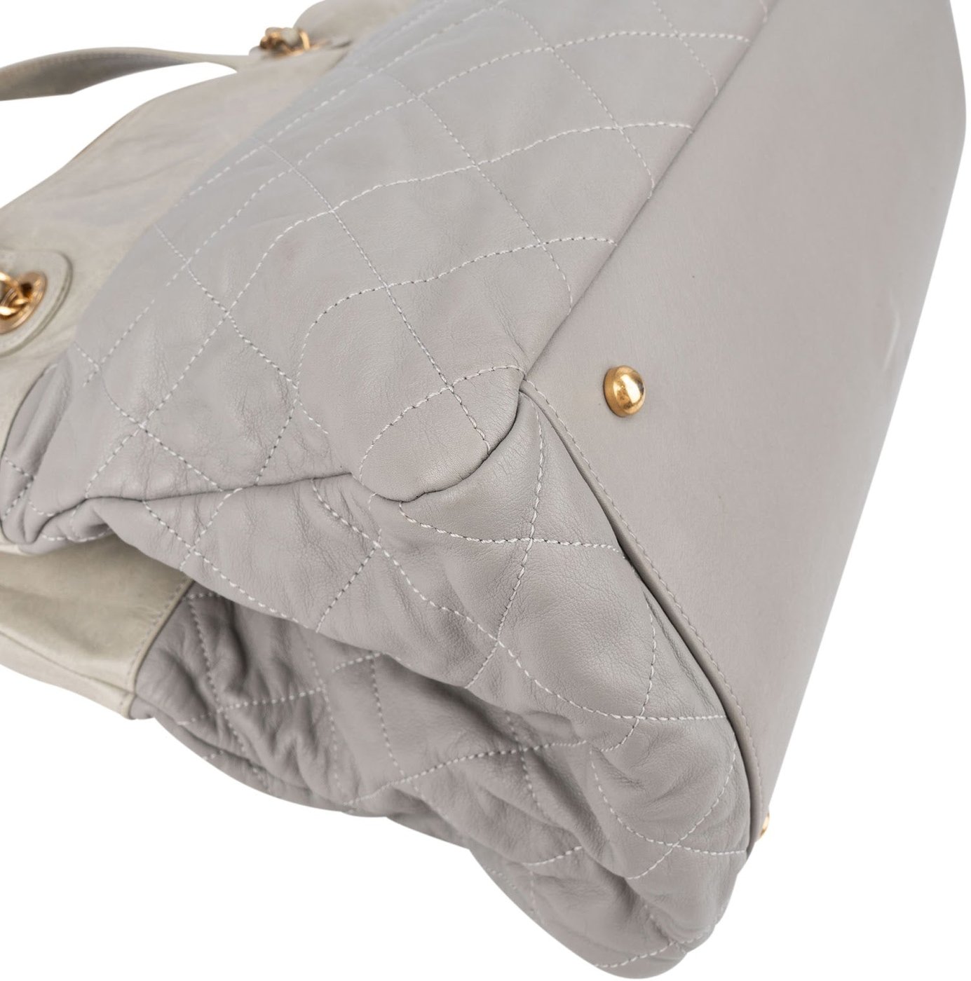 Chanel Bicolor Quilted Leather in The Mix Maxi Tote Shoulder Handbag