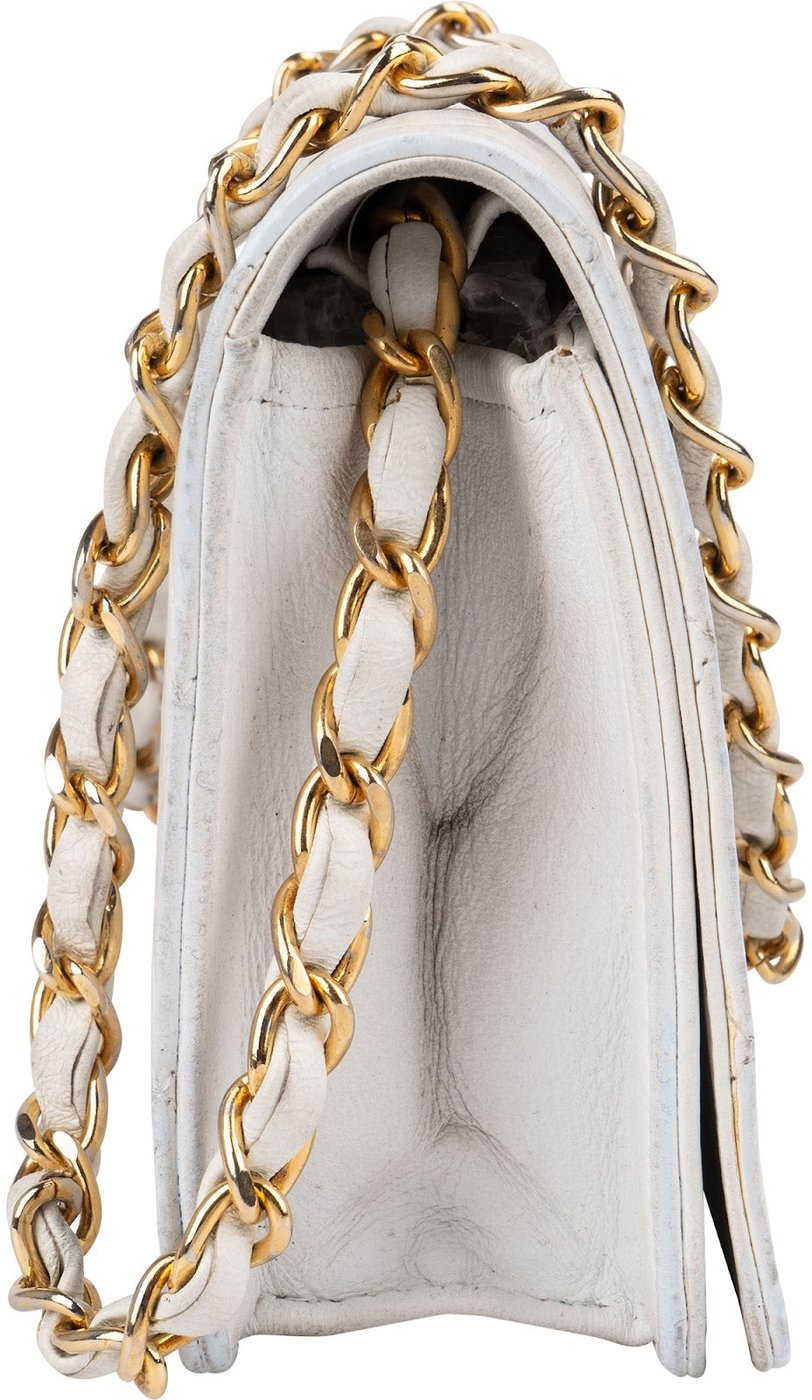 Chanel Quilted Lambskin 24K Gold Mini Crossbody Bag